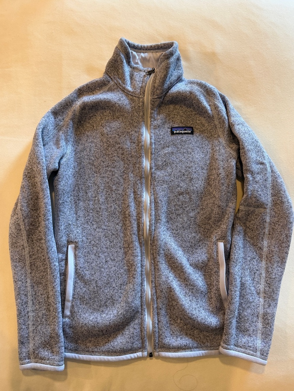 Patagonia Purplish-Gray Full-Zip Fleece Jacket